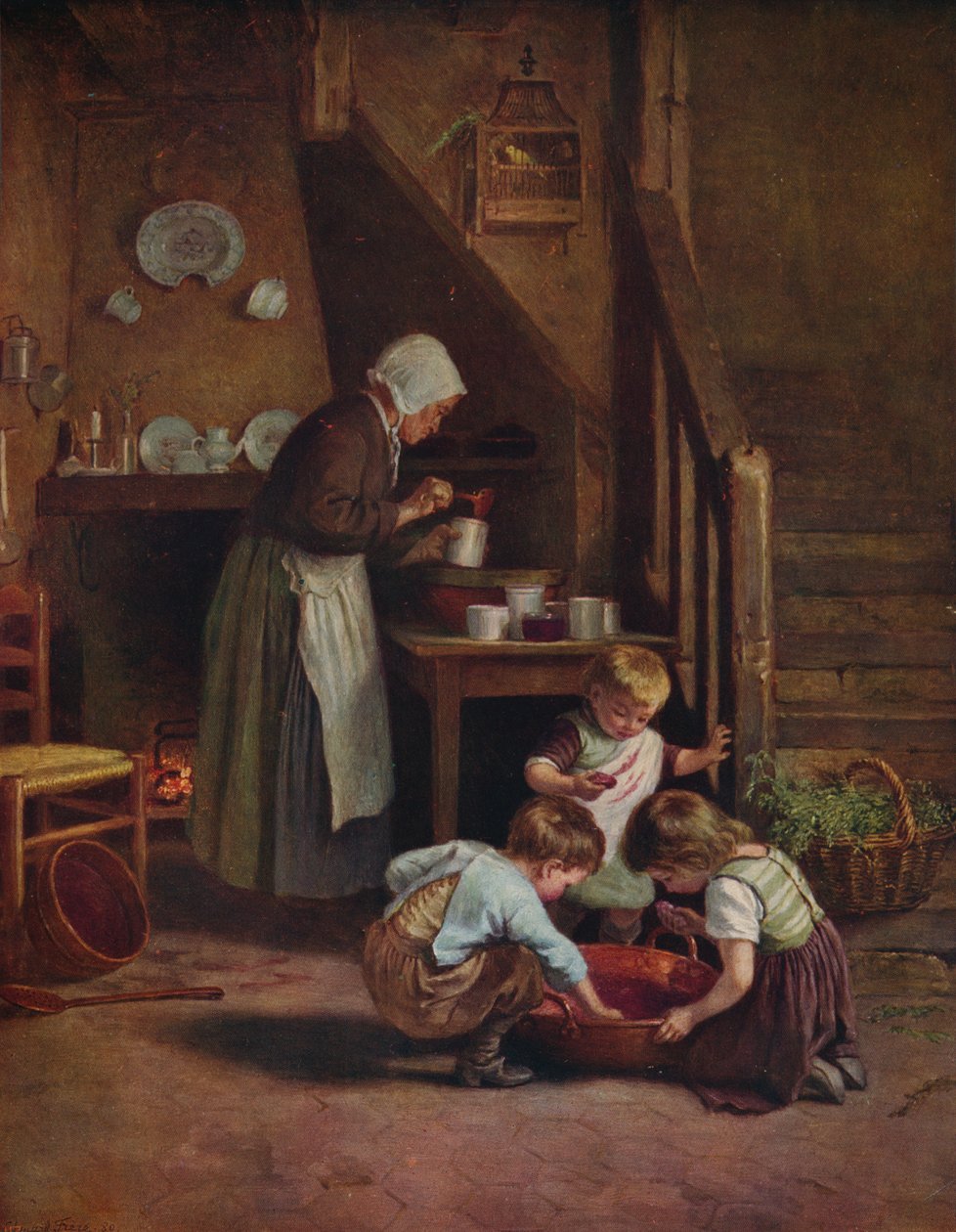 Making Jam, 1880, c1915 tekijältä Pierre Edouard Frere