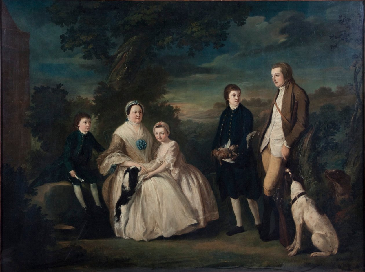 "Tudor-perhe", 1761-1791 tekijältä Pierre Etienne Falconet