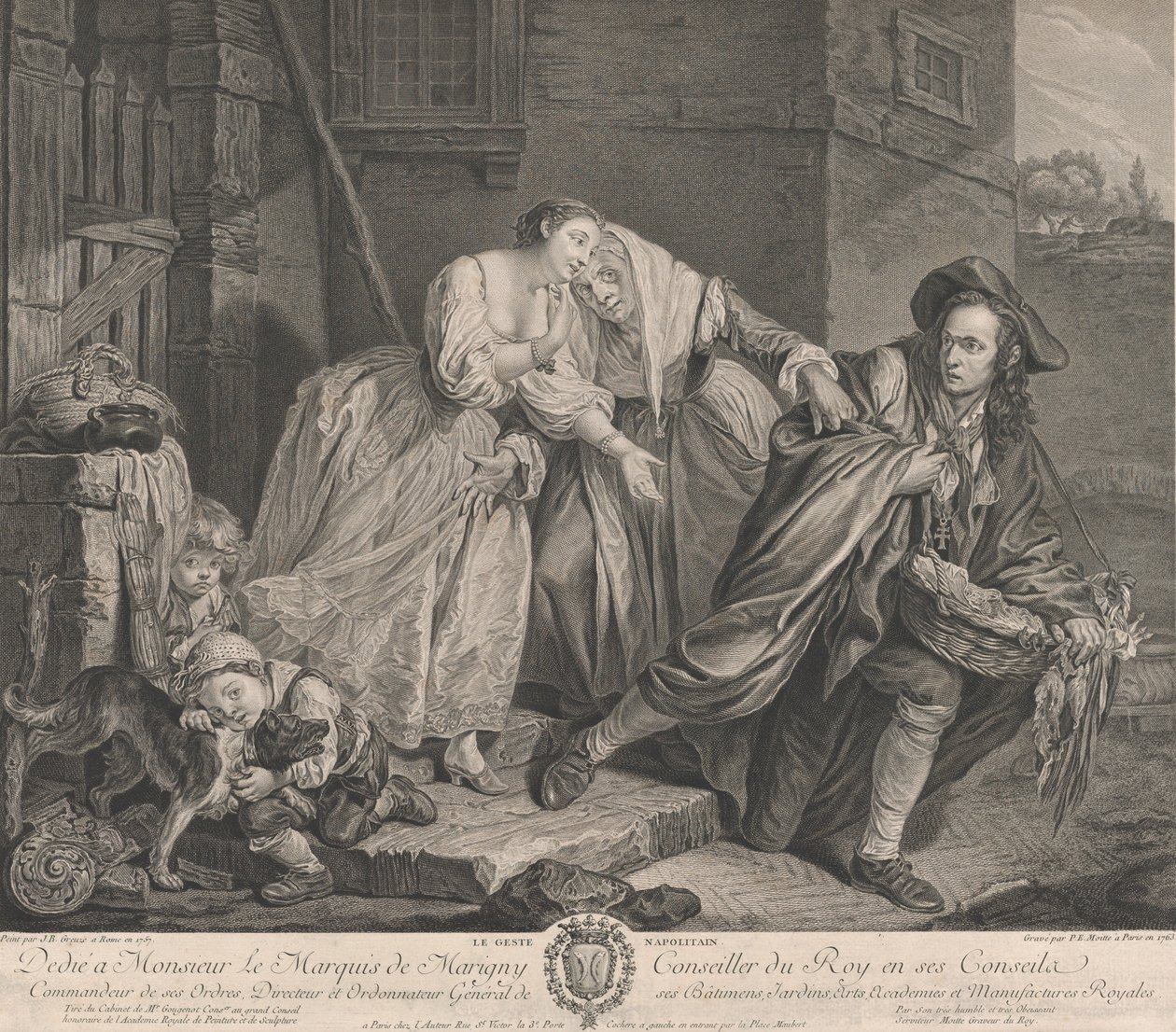 Napolilainen ele, 1763. tekijältä Pierre Etienne Moitte