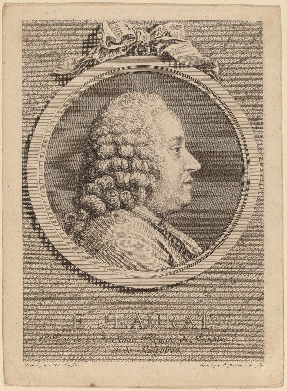 Edme-Sebastien Jeaurat tekijältä Pierre Francois Martenasie after Charles Nicolas Cochin II