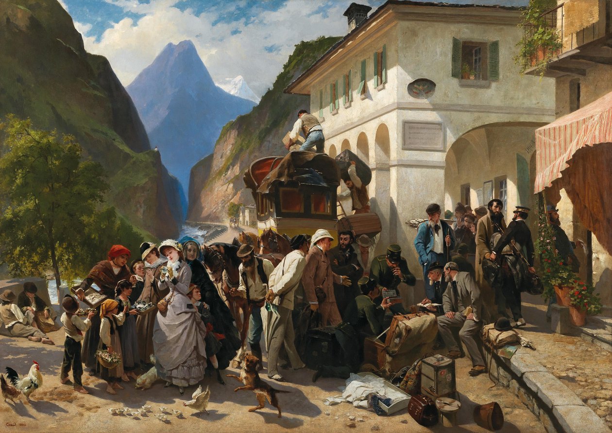 Simplonin tulli, 1880. tekijältä Pierre François Eugène Giraud