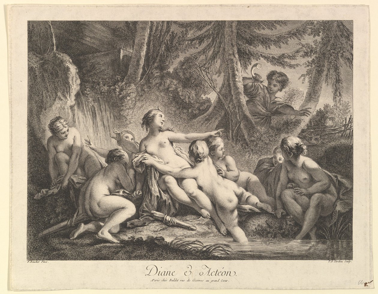 Diana ja Acteon. tekijältä Pierre François Tardieu