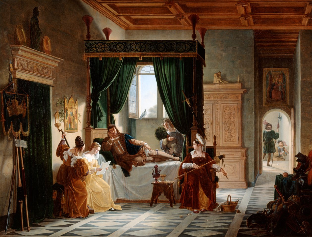 The Convalescence of Bayard, c1796-1842 tekijältä Pierre Henri Revoil