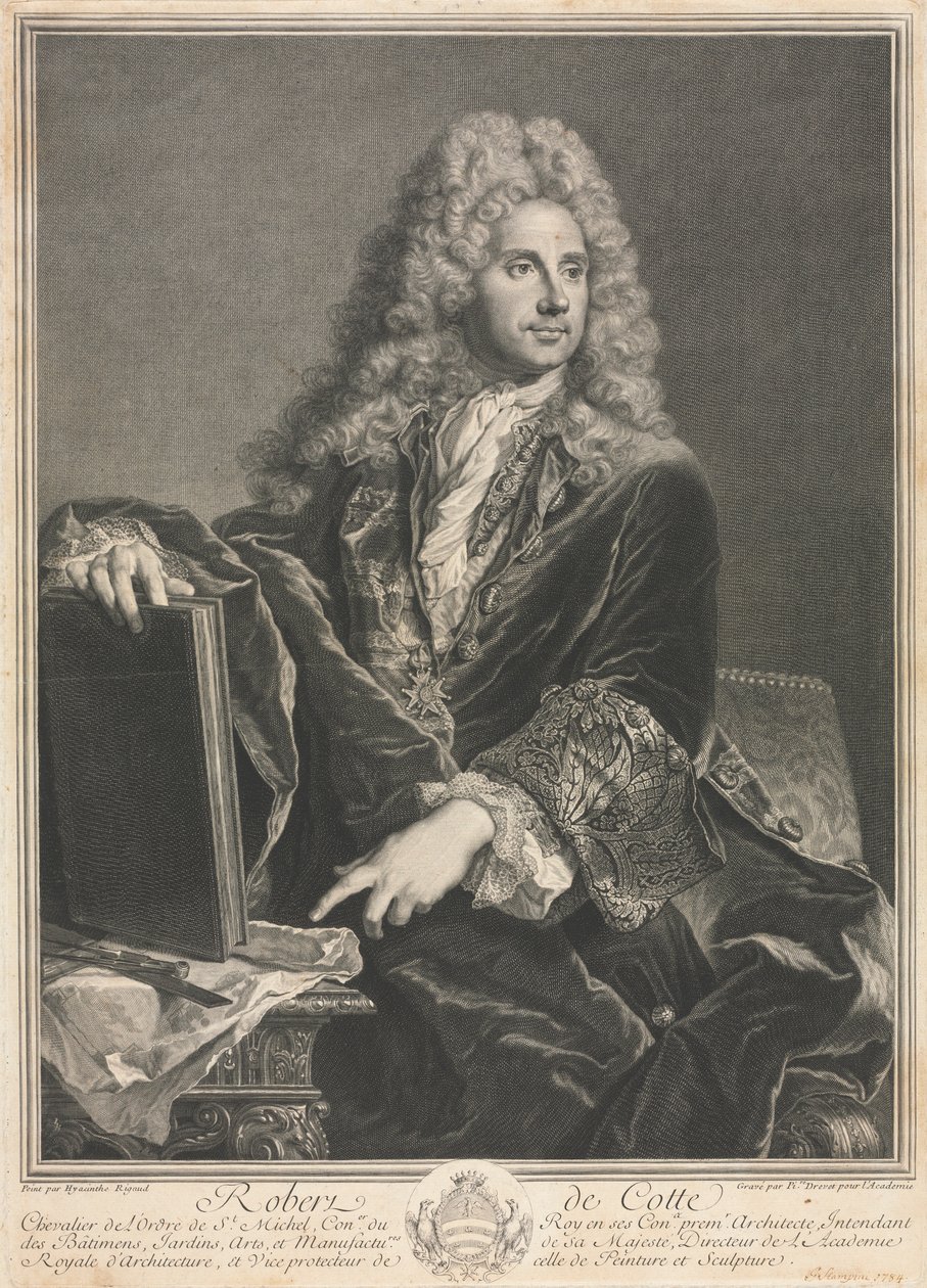 Robert de Cotte. tekijältä Pierre Imbert Drevet