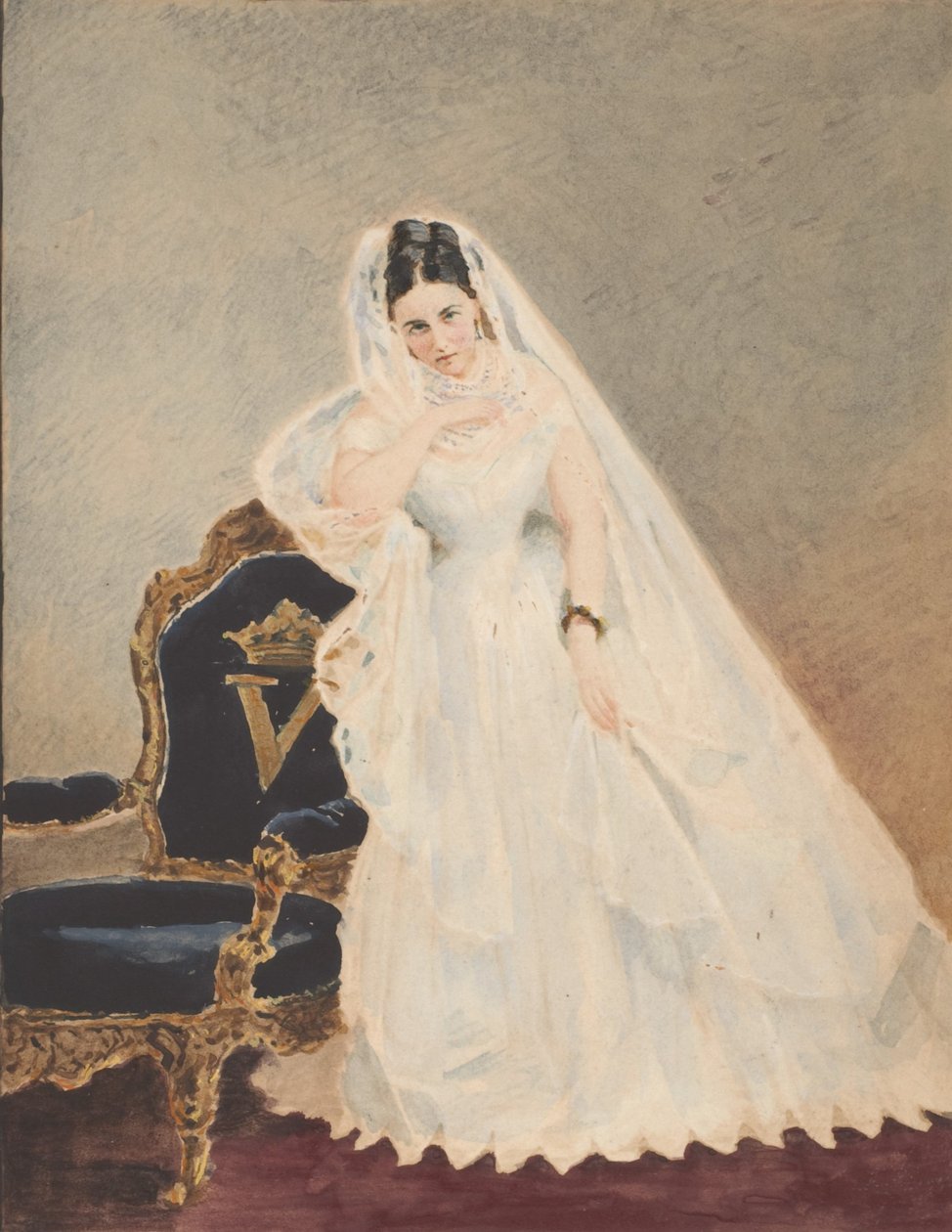 Taidemaalari Derelitta, 1860-luku. tekijältä Pierre Louis Pierson