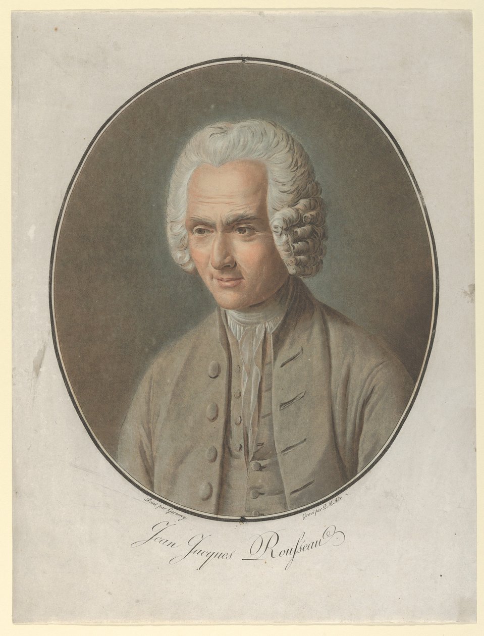 Jean Jacques Rousseau, 1791 tekijältä Pierre Michel Alix