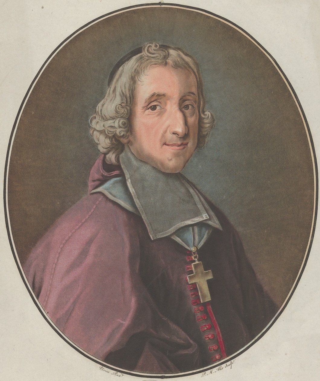 Fénelonin muotokuva, 1793. tekijältä Pierre Michel Alix