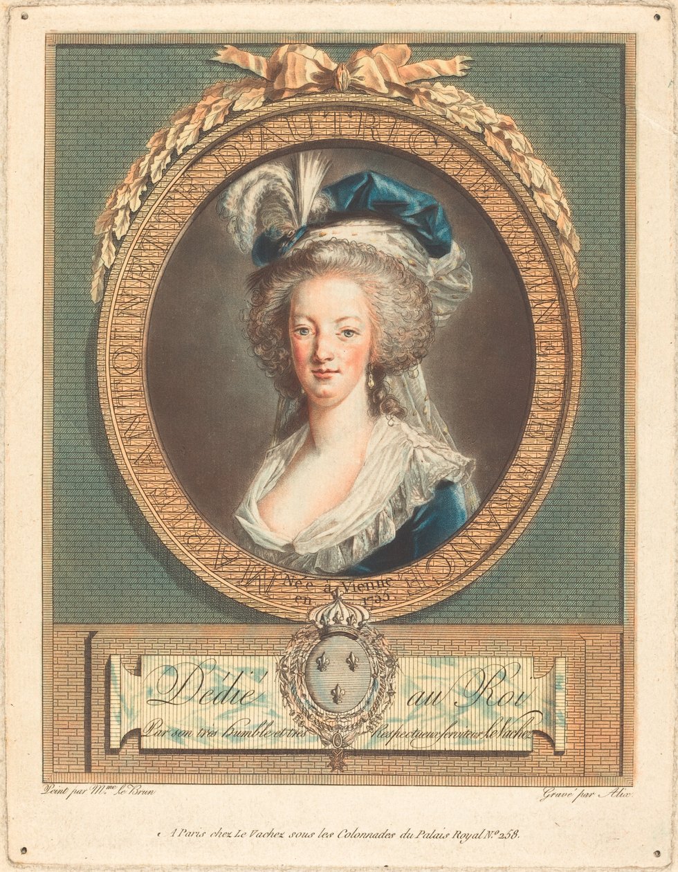 Kuningatar Marie-Antoinette, n. 1789. tekijältä Pierre Michel Alix