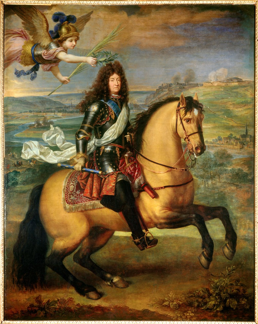 Ludvig XIV:n ratsastusmuotokuva tekijältä Pierre Mignard
