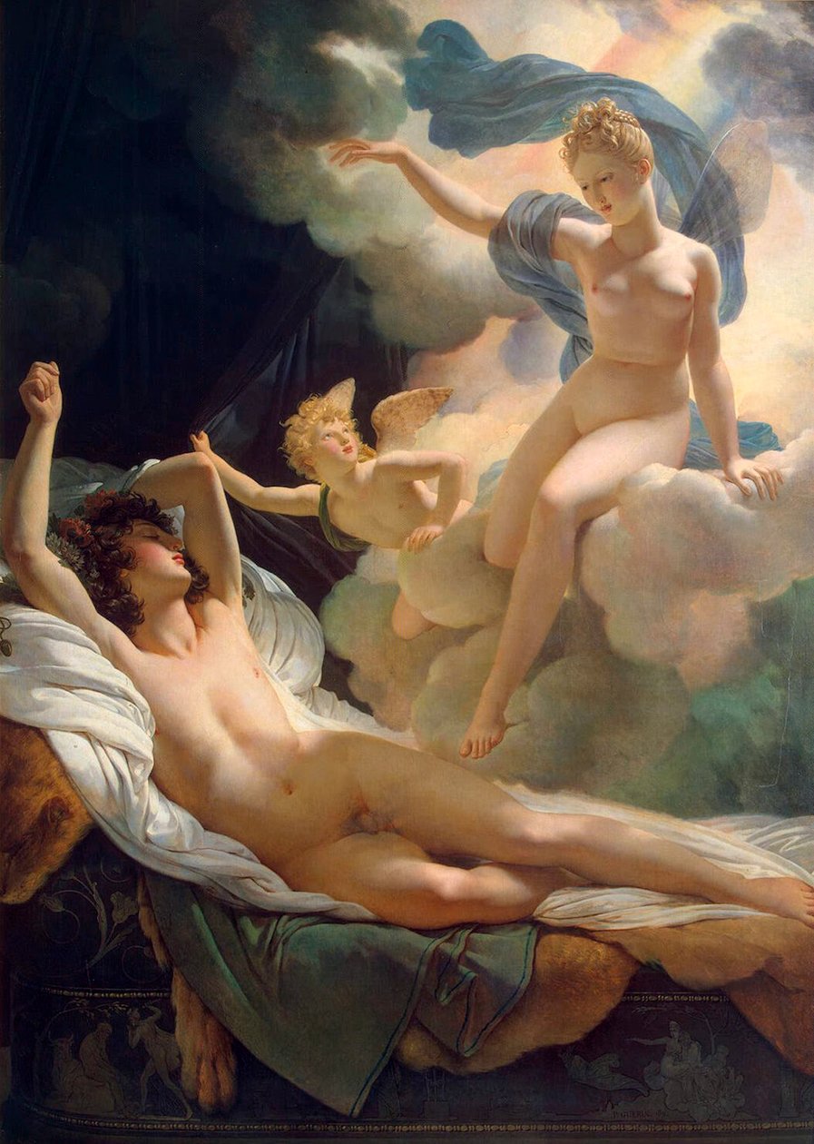 Morpheus ja Iris, 1811. tekijältä Pierre Narcisse Guerin