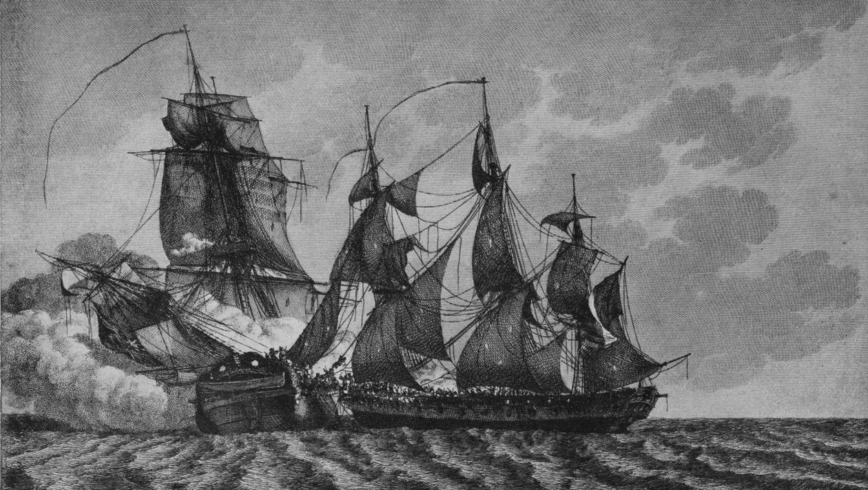 Ambuscade ja Bayonnaise, c1799 tekijältä Pierre Ozanne