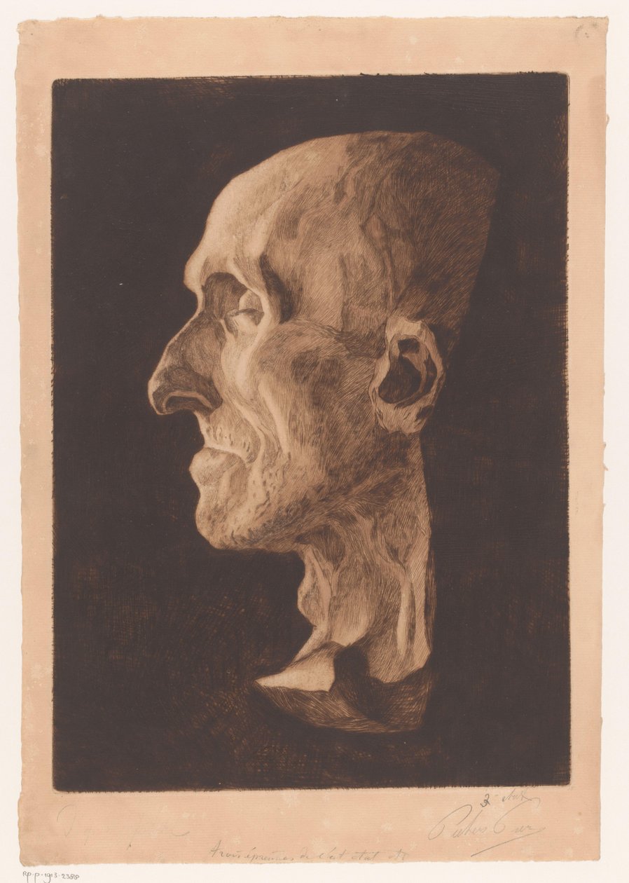 Dodenmasker van Antonio Canova tekijältä Pierre Peeters (signed by artist)