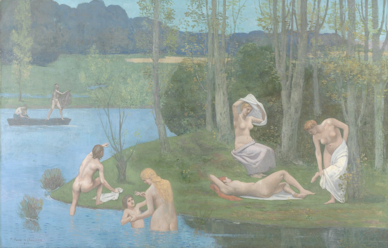 Kesä, 1891. tekijältä Pierre Puvis de Chavannes