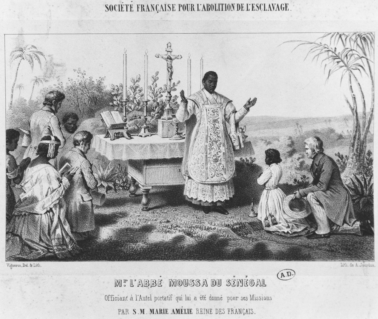 Abbot Moussa, Senegal, noin 1840 tekijältä Pierre Roch Vigneron