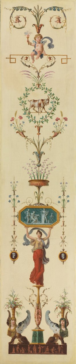 Koristepaneeli, 1790-luku. tekijältä Pierre Rousseau