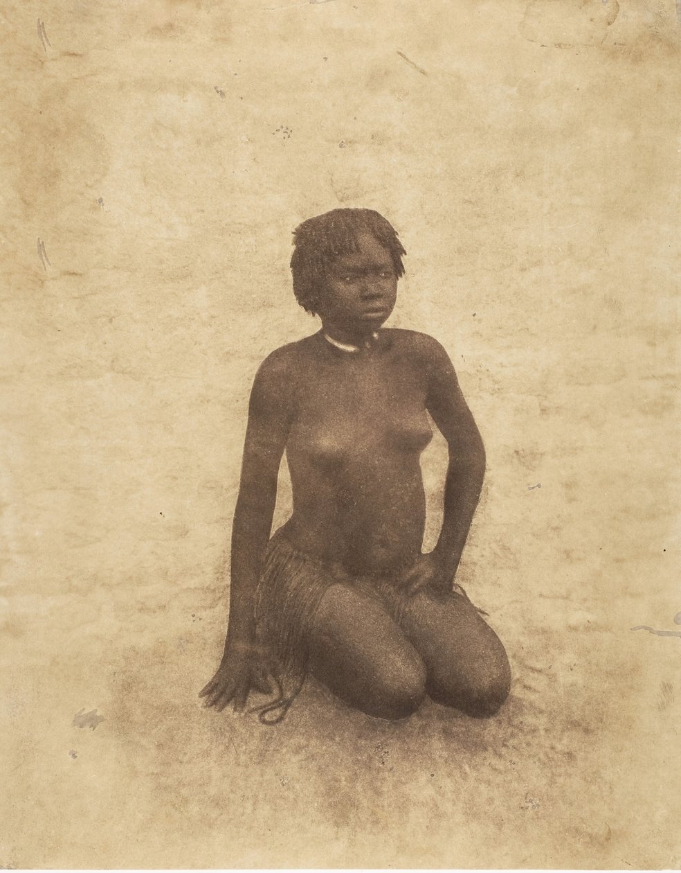 Nuori Nuban nainen, 1853-54. tekijältä Pierre Tremaux
