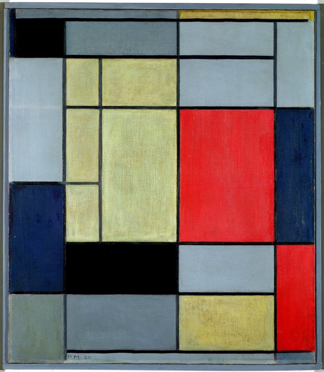 Sävellys I, 1920 tekijältä Piet Mondrian