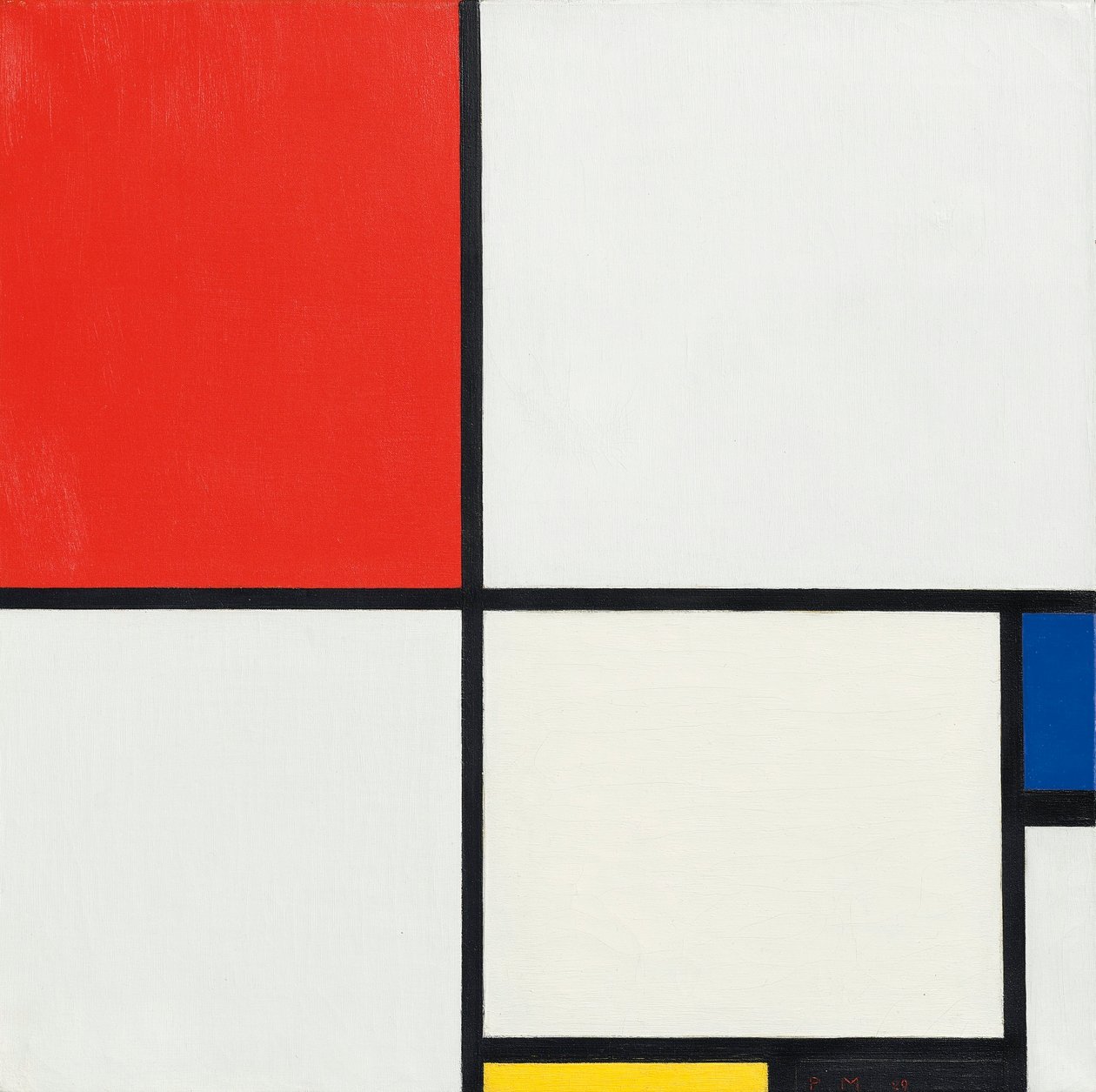 Koostumus nro III, punainen, sininen, keltainen ja musta, 1929 tekijältä Piet Mondrian