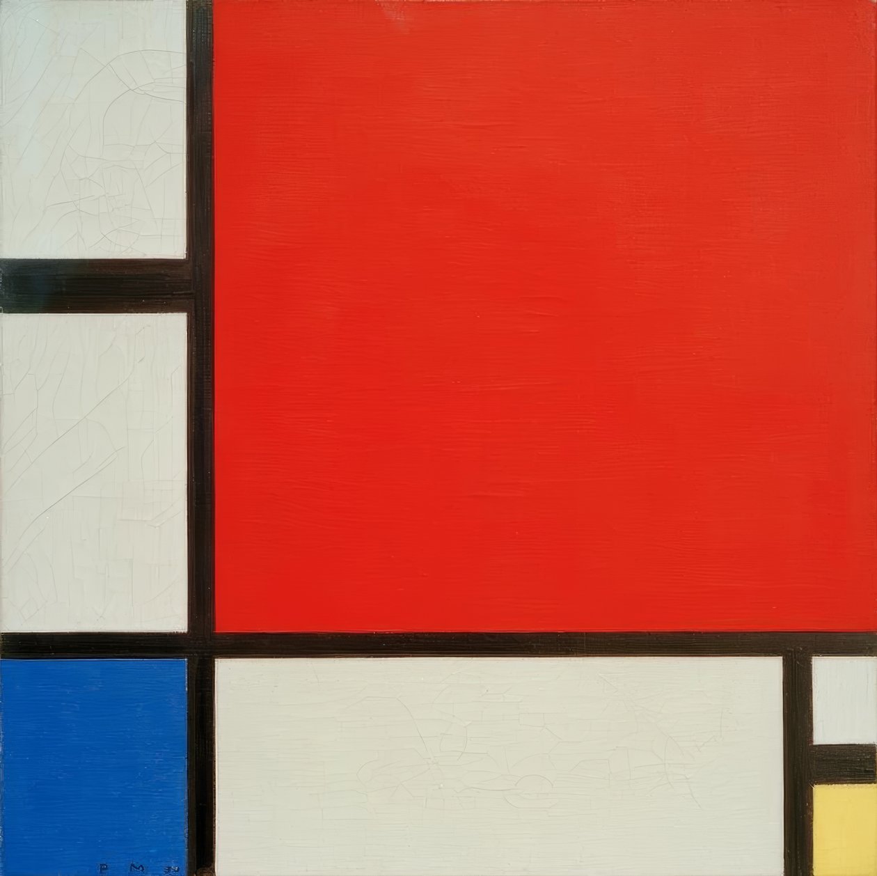 Koostumus kirjassa Rot, Blau und Gelb tekijältä Piet Mondrian