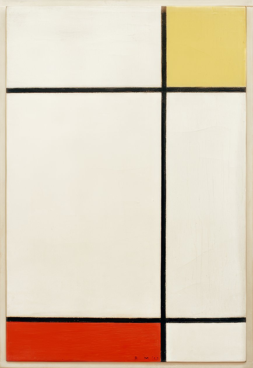 Koostumus mit Gelb und Rot tekijältä Piet Mondrian