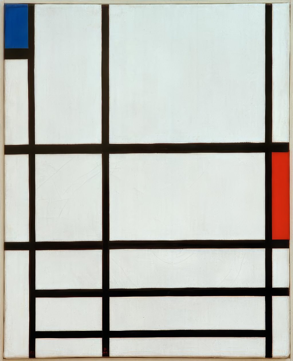 Koostumus en Rouge, Bleu et Blanc: II tekijältä Piet Mondrian
