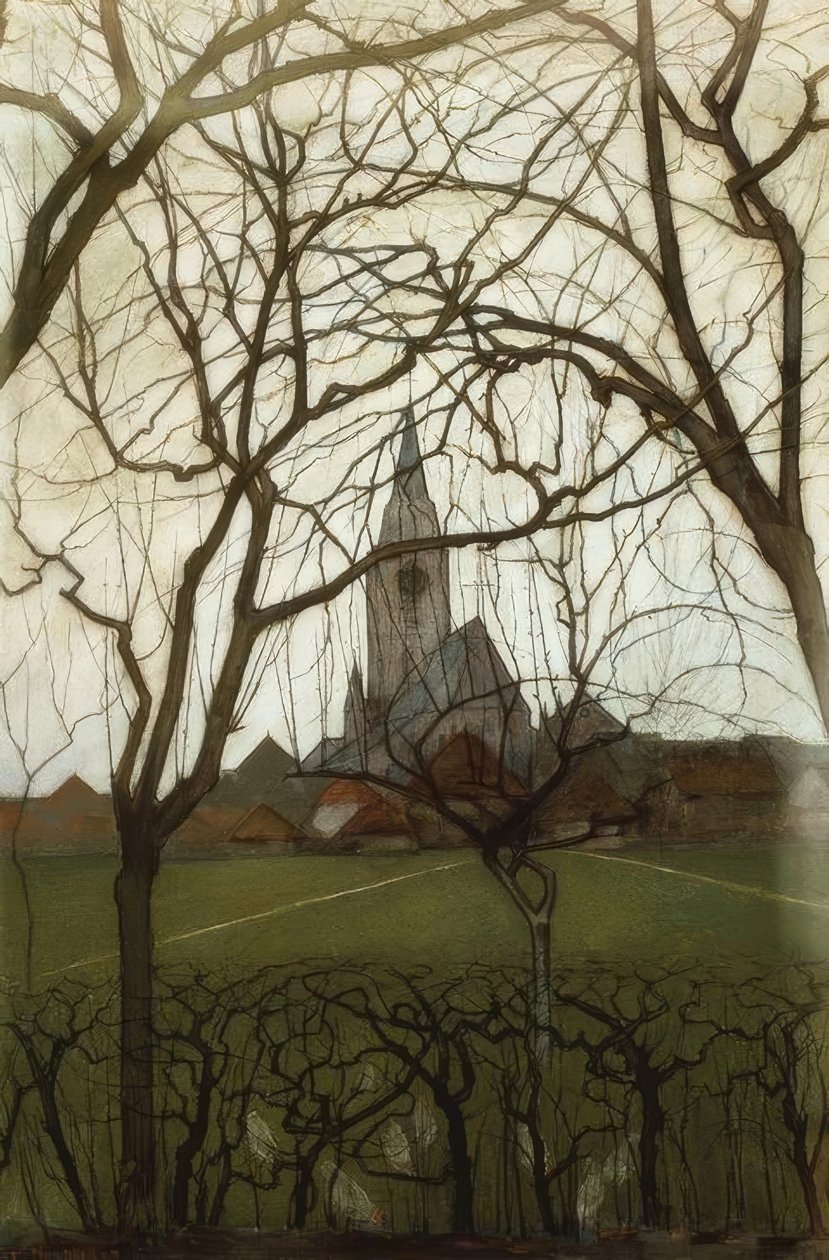 Dorpskerk (kyläkirkko); Jacobskerk, Winterswijk tekijältä Piet Mondrian
