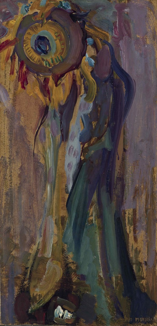 Kuoleva auringonkukka I, 1908. tekijältä Piet Mondrian