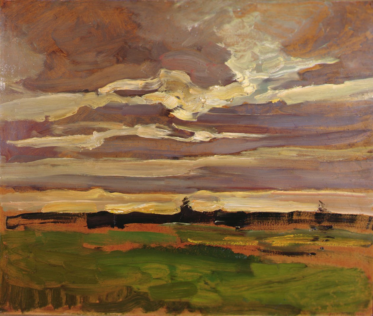 Kuun maisema tekijältä Piet Mondrian