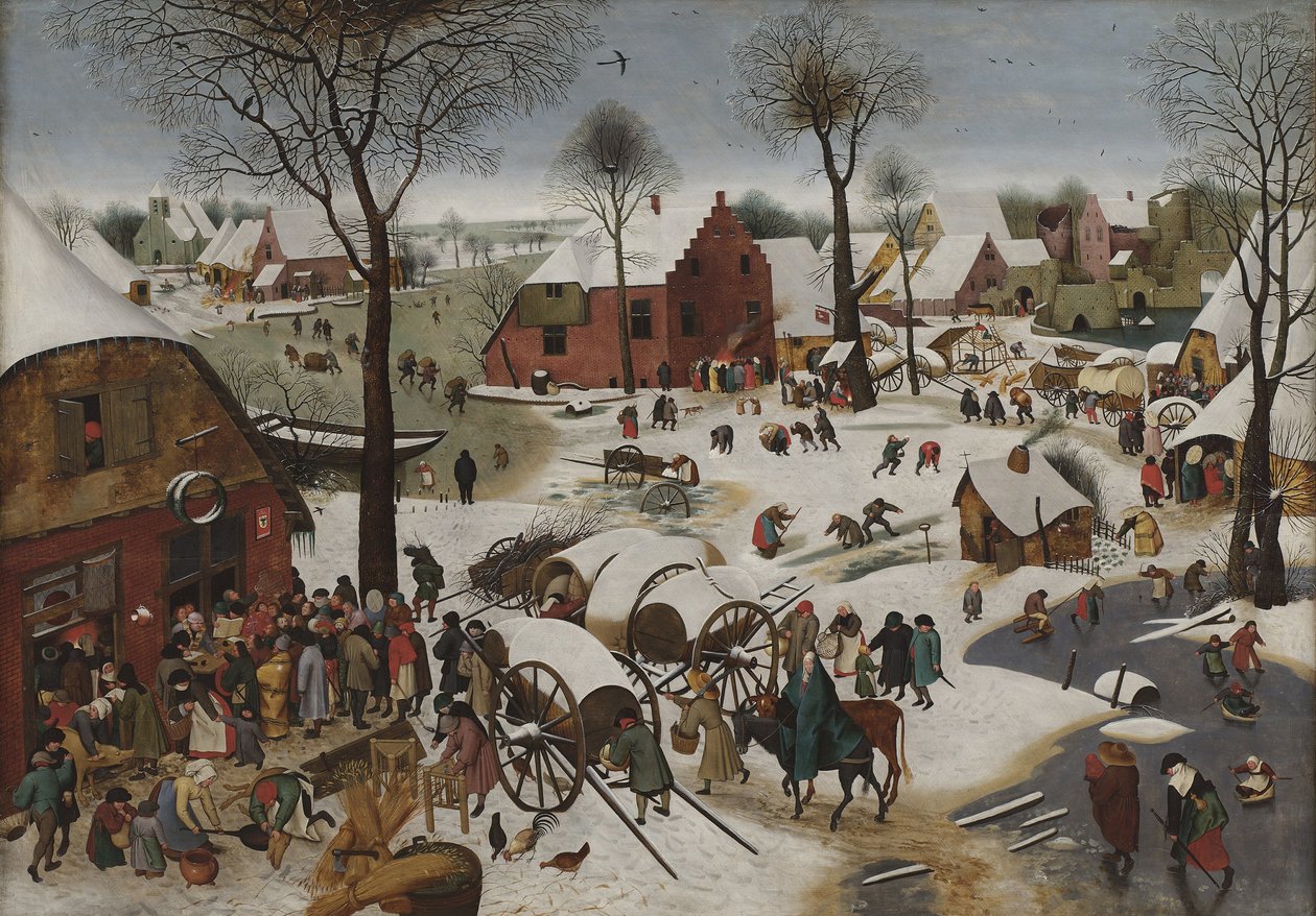 Die Volkszählung zu Bethlehem tekijältä Pieter Breughel the Younger