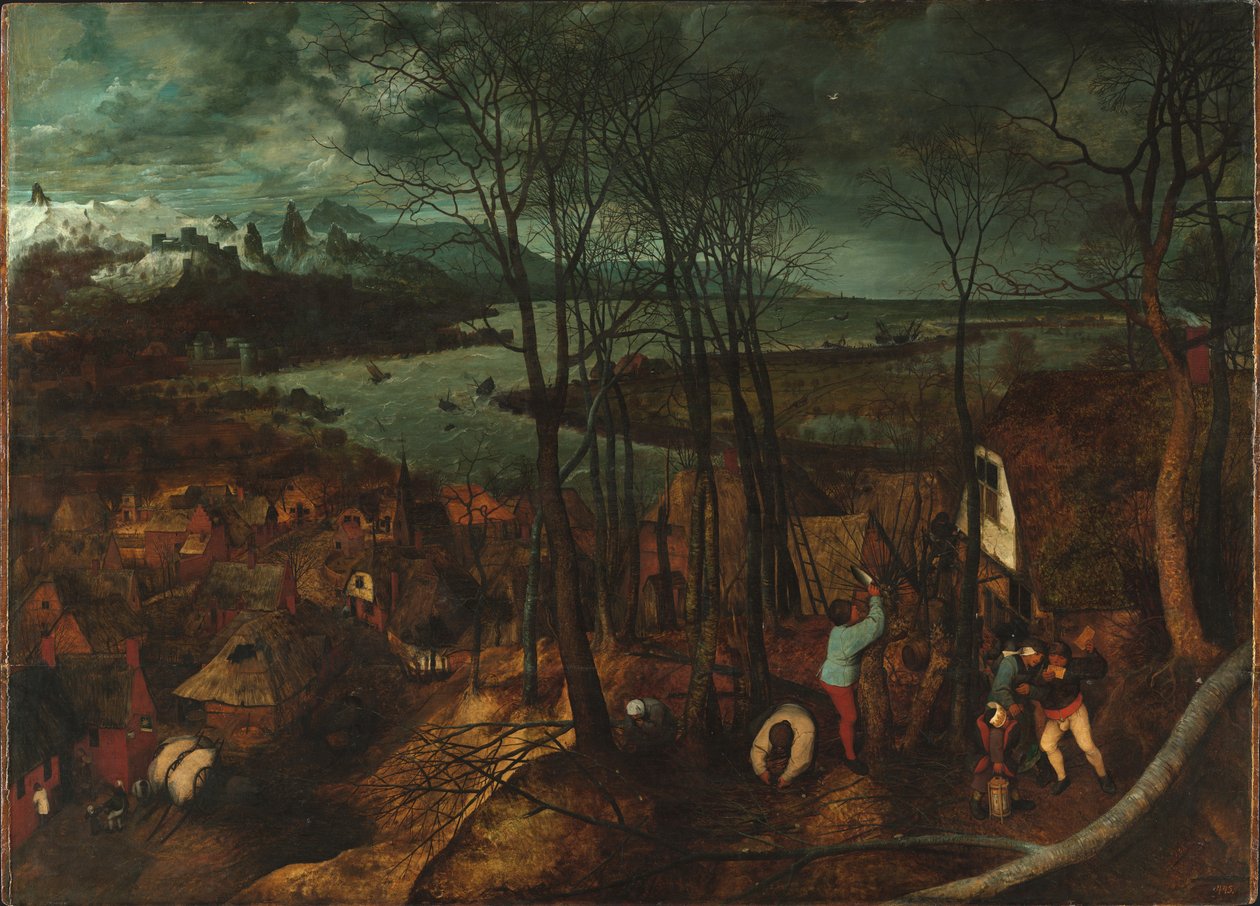 Synkkä päivä tekijältä Pieter Bruegel the Elder