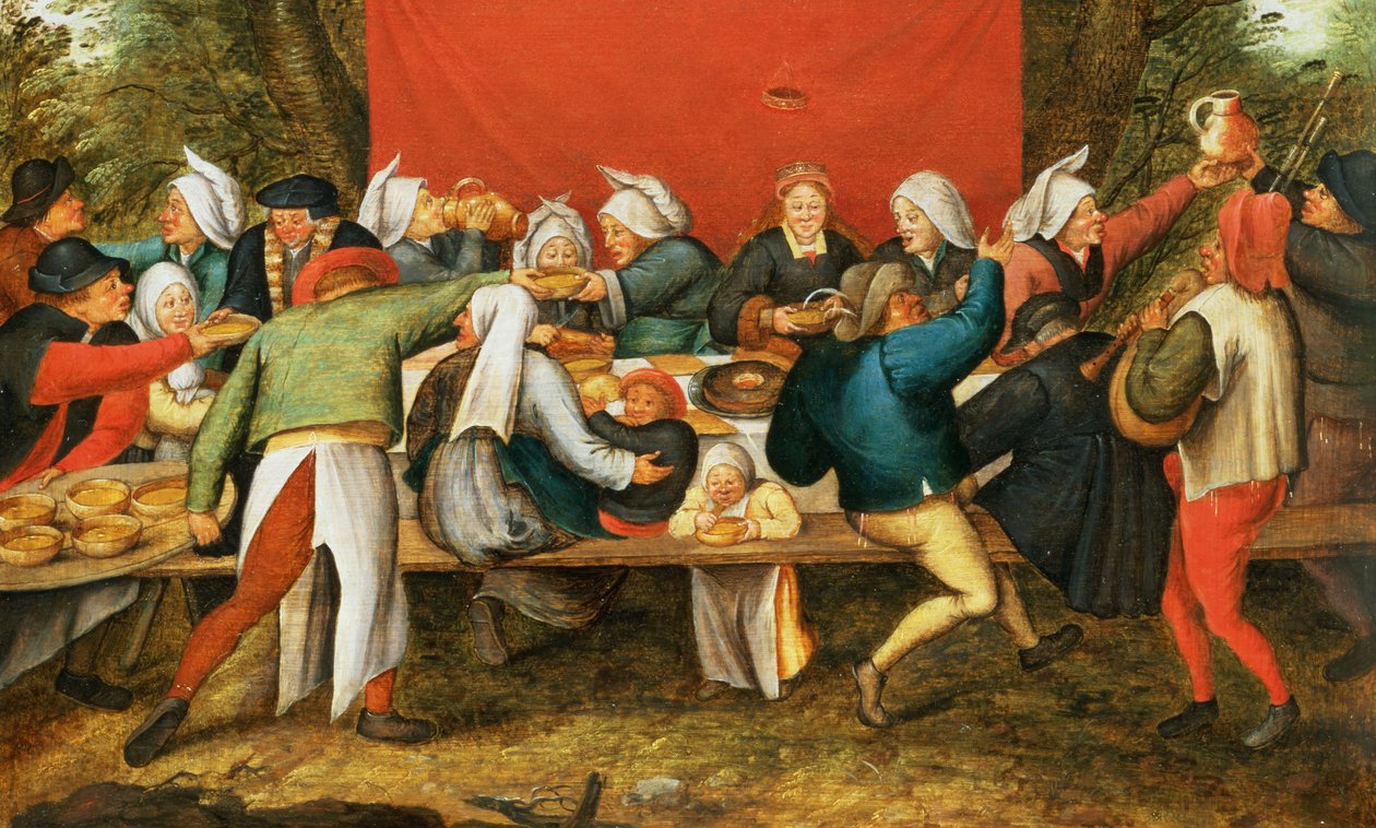 Hääjuhla (paneeli) tekijältä Pieter Brueghel the Younger