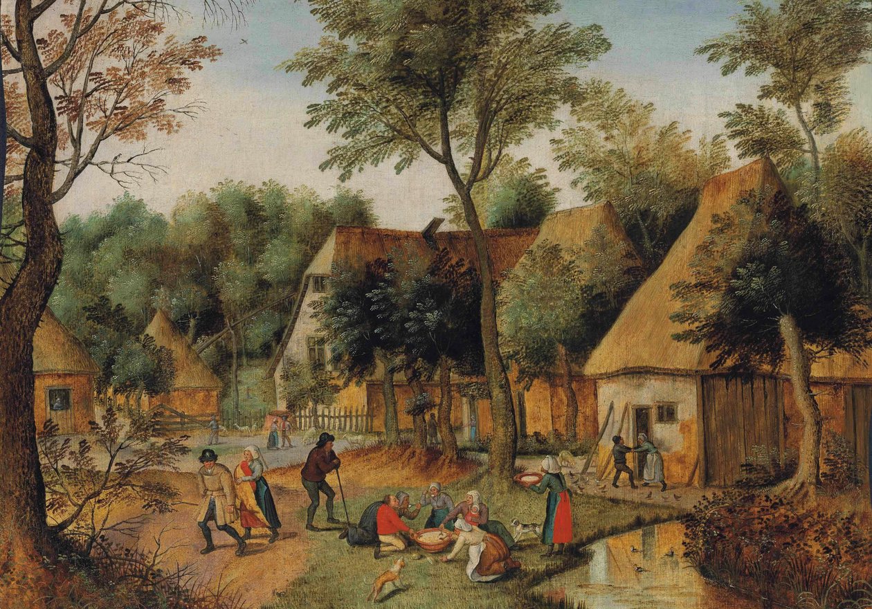 Etenstijd hetissä tekijältä Pieter Brueghel the Younger