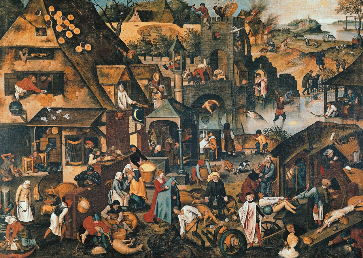 Flanderin sananlaskut tekijältä Pieter Brueghel the Younger