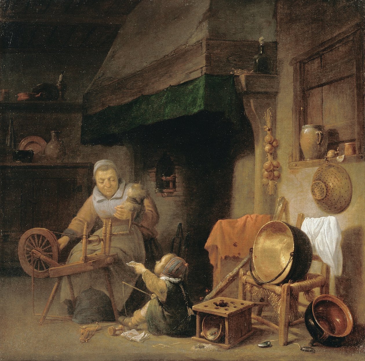 Nainen pyörii tekijältä Pieter de Nys
