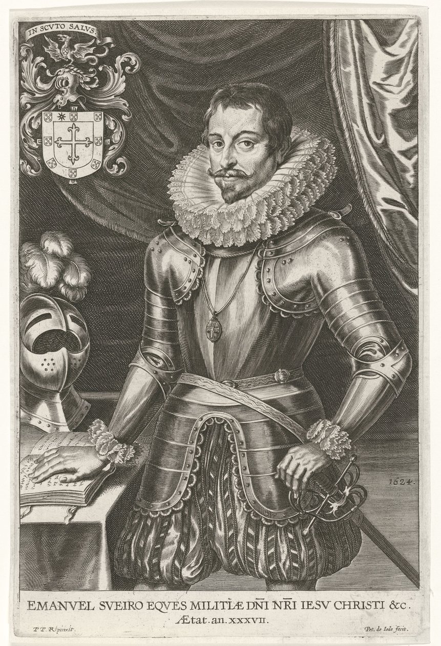 Muotokuva Emanuel Sueyrosta, 1624 tekijältä Pieter de Jode