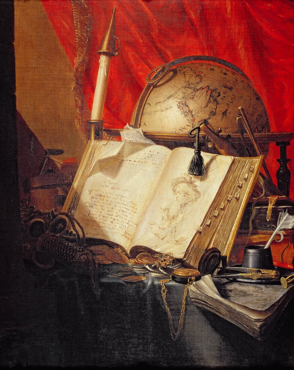 Vanitas-asetelma tekijältä Pieter de Ring