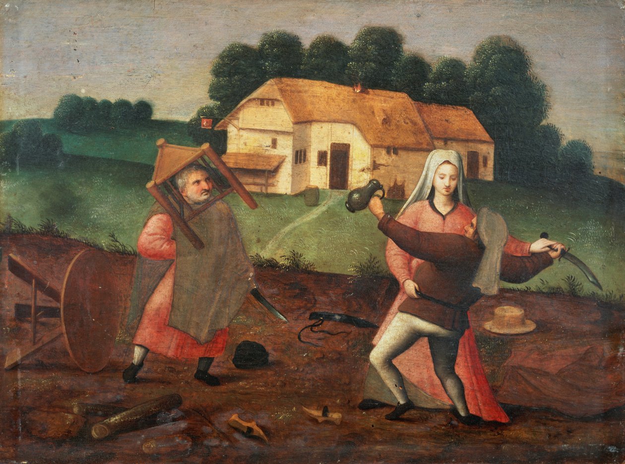 Tappelu tekijältä Pieter Brueghel the Younger