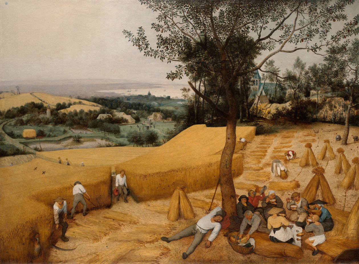 Ledonkorjuukoneet, 1565. tekijältä Pieter Bruegel the Elder