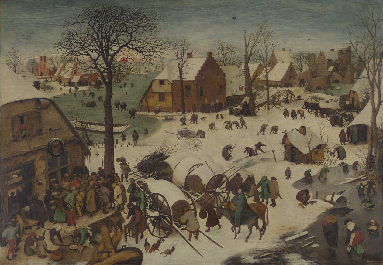 Numerointi Betlehemissä tekijältä Pieter Bruegel the Elder