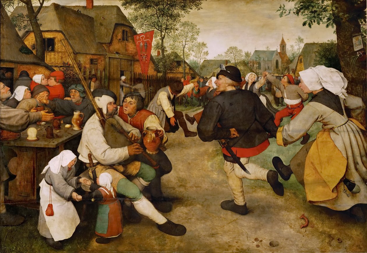 Saksa: Bauerntanz Talonpoikaistanssi tekijältä Pieter Brueghel the Elder