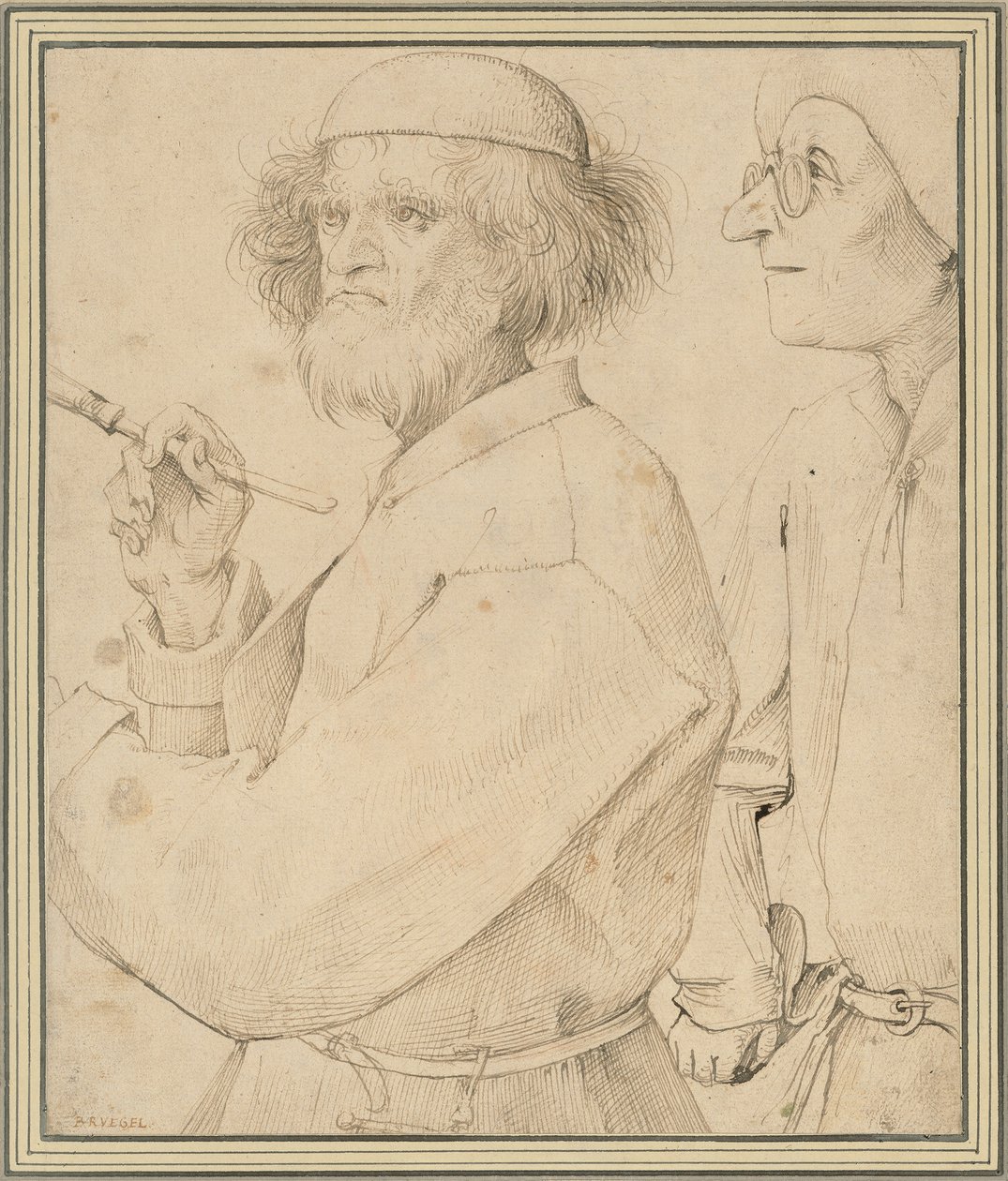Taidemaalari ja ostaja tekijältä Pieter Brueghel the Elder