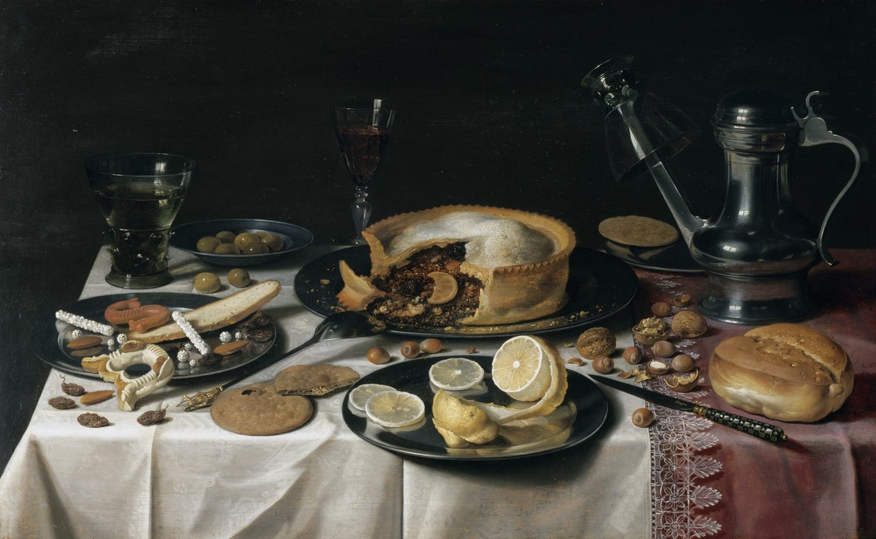 Asetelma, 1625-30 tekijältä Pieter Claesz