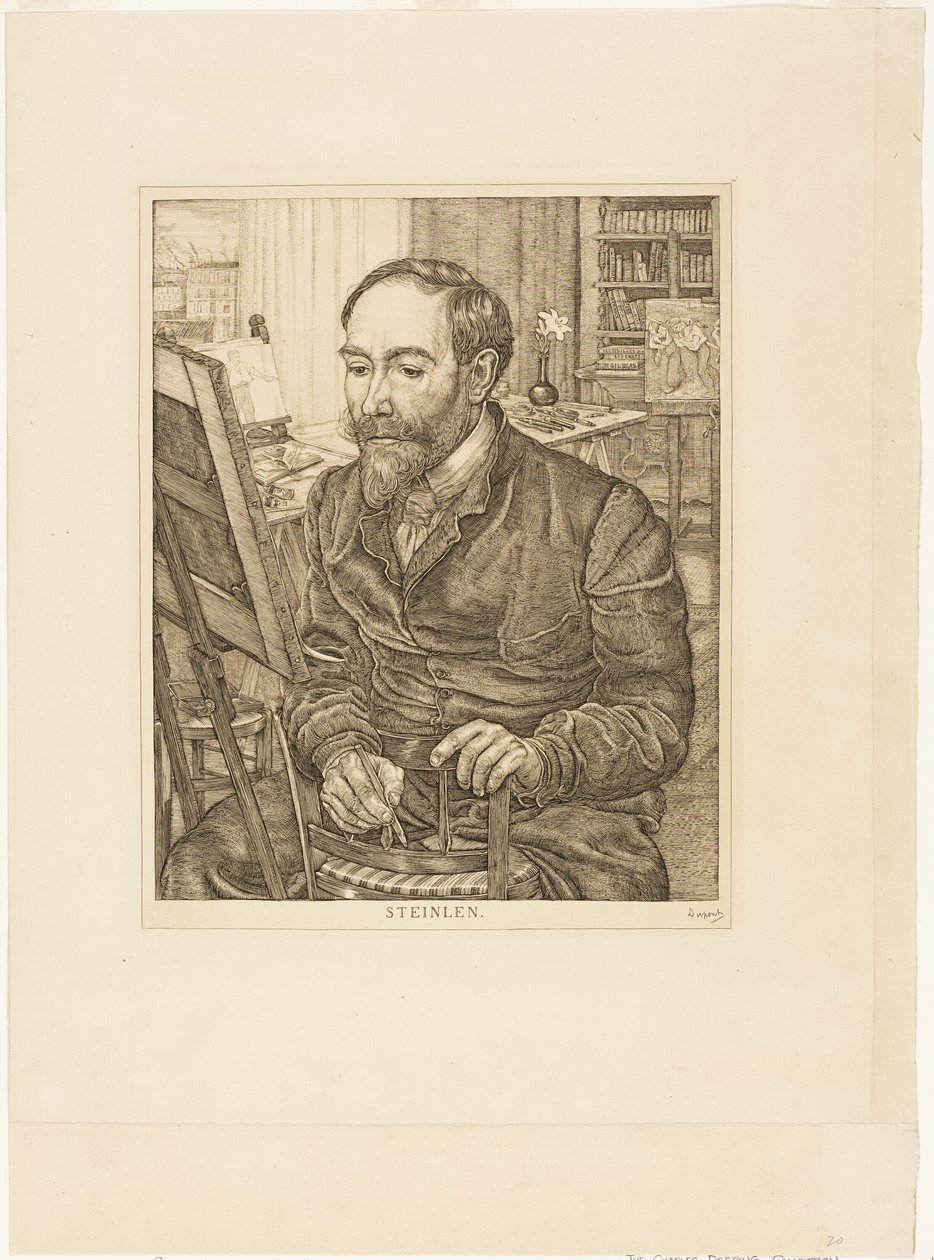 Théophile Alexandre Steinlenin muotokuva tekijältä Pieter Dupont
