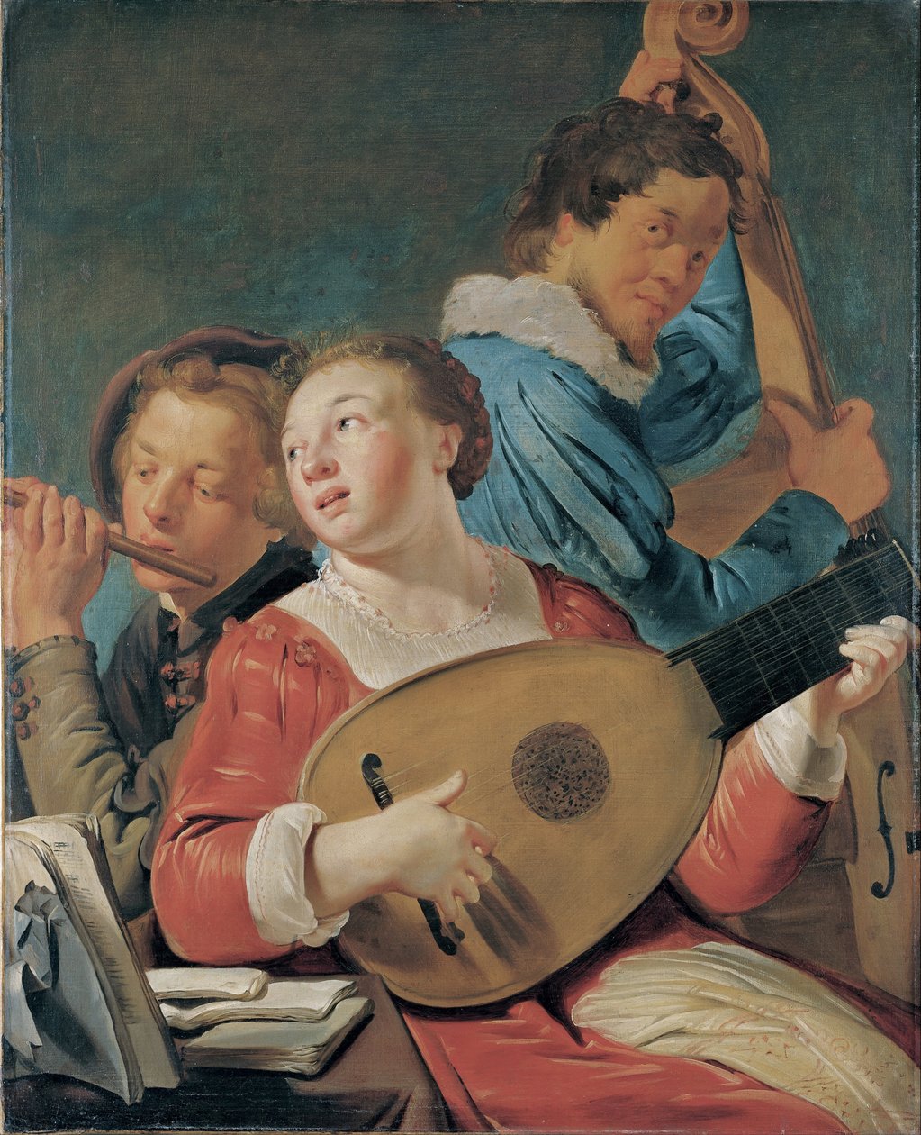 Muusikot, n. 1623 tekijältä Pieter Fransz de Grebber