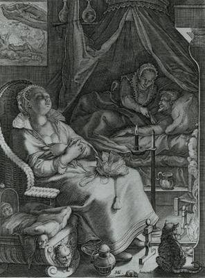 Nocte vacant curis animi tekijältä Pieter Jansz Saenredam