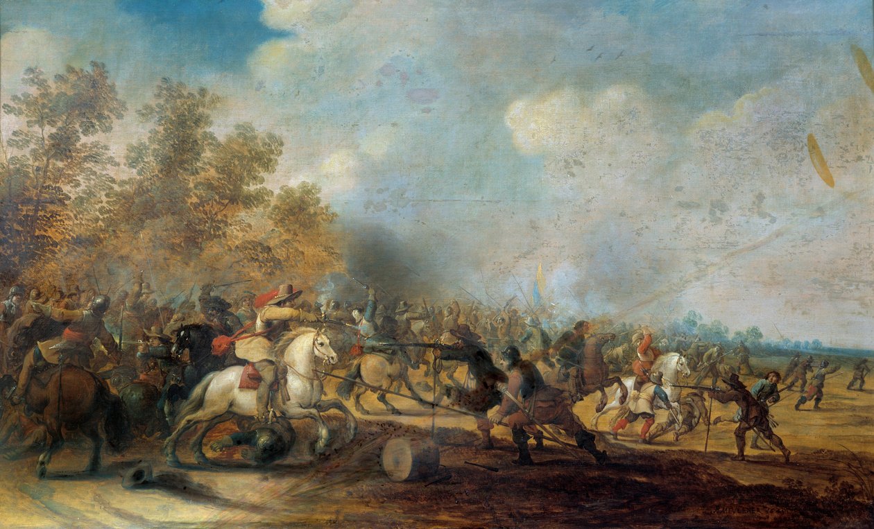 Pieter Meulenerin ratsuväen panosmaalaus (1602-1654) tekijältä Pieter Meulener