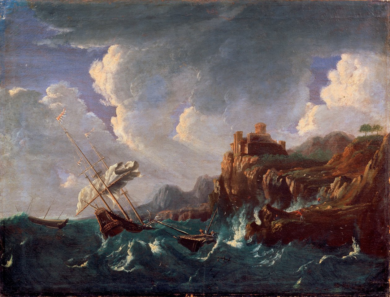 "Myrskyinen meri", 1600-luku. tekijältä Pieter Mulier the Younger