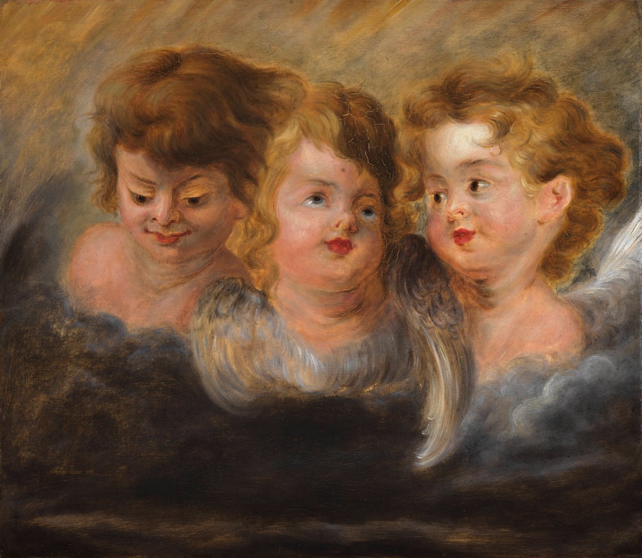 Kolme enkelin päätä pilvissä. tekijältä Pieter Paul Rubens