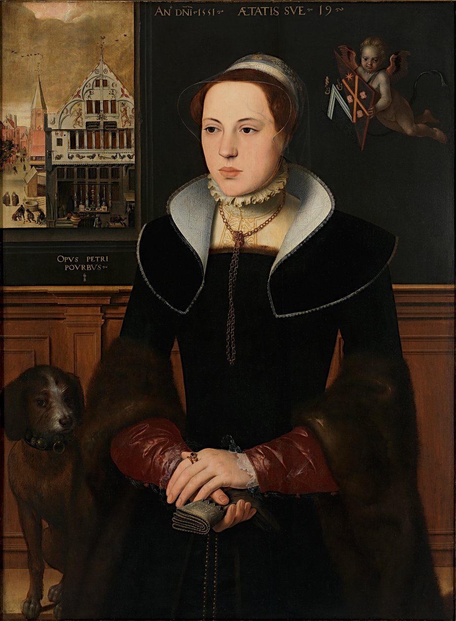 Jacquemyne Buuckin muotokuva, 1551. tekijältä Pieter Pourbus