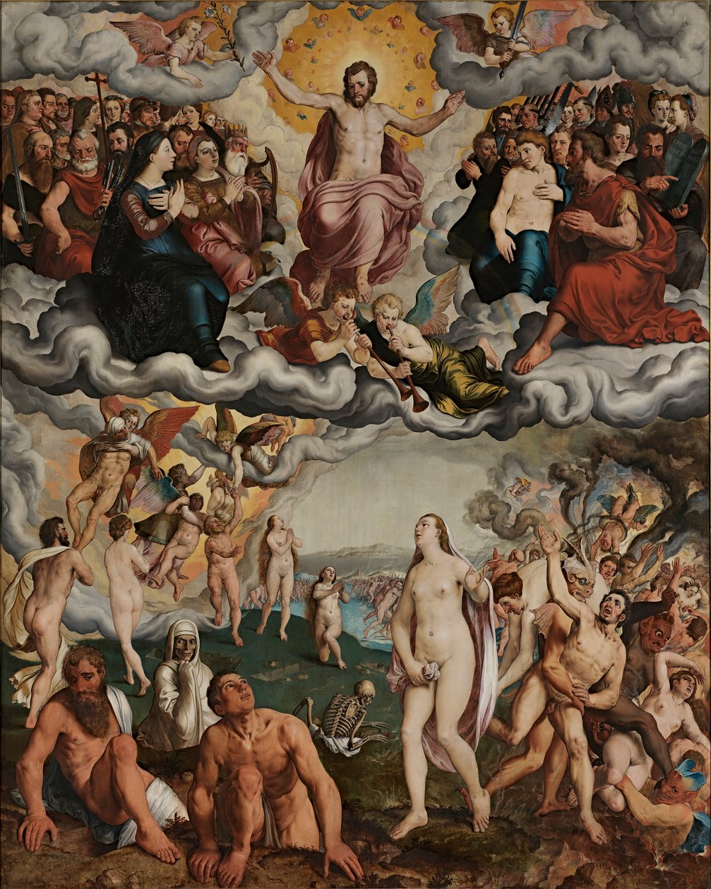 Viimeinen tuomio, 1551. tekijältä Pieter Pourbus